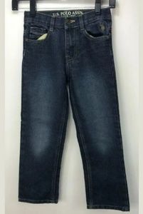 U.S. Polo Assn Boys Jeans Size 7 Dark Straight Fit